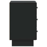 Bedside Cabinet Black 43 x 41 x 66.5 cm Engineered Wood 893866