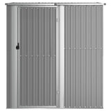 Garden Shed Grey 180.5x97x209.5 cm Galvanised Steel 150904