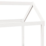 Day Bed and Bench Set with Roof without Mattress White 80x200 cm 3282333