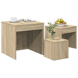 Nesting Tables 3 pcs Sonoma Oak Engineered Wood 808597