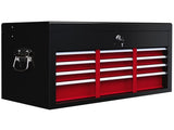 Steel Six Drawer Tool Storage Carry Chest, with Lock and Keys - Red T3398P328349