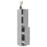Apothecary Cabinet Grey Sonoma 30x41x174.5 cm Engineered Wood 3309632