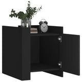 Bedside Cabinet Black 45x50x50 cm Engineered Wood 848298