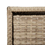 Garden Storage Cabinet Beige 55x59x80 cm Poly Rattan 365554