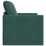 Sofa Bed Dark Green 74 x 77 x 81 cm Velvet 4106616