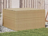 Garden Storage Box Mix Beige 291L Poly Rattan 365339