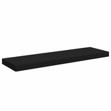 Floating Wall Shelves 4 pcs Black 80x23.5x3.8 cm MDF 323837