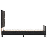 ZNTS Bed Frame Black 80x200 cm Velvet 3344971