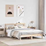 Bed Frame without Mattress 150x200 cm King Size Solid Wood Pine 3306144