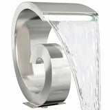 Pool Waterfall with LED Stainless Steel 304 50 x 30 x 53 cm 42040590