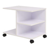 Rolling Shelf 50x35x42 cm White 245724