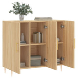 Sideboard Sonoma Oak 90x34x80 cm Engineered Wood 828095