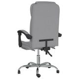 Reclining Office Chair Light Grey Fabric 349809
