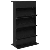 Magazine Rack Black Oak 70 x 41 x 126 cm Engineered Wood 899528