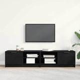 TV Cabinet 2 pcs Black Oak 80 x 35 x 36.5 cm Engineered Wood 862746