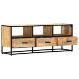TV Cabinet 120x30x45 cm Solid Mango Wood 247742