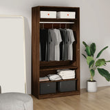 Wardrobe Brown Oak 100x50x200 cm Engineered Wood 826616