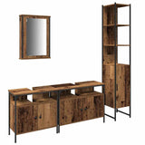 Bathroom Furniture Set 4 pcs Old wood 33 x 33 x 185.5 cm 3332589
