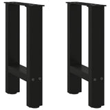 Coffee Table Legs Black 2 pcs 28x cm Steel 4013272