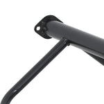 ZNTS Saddle Rack Wall Mounted Black Iron 172428