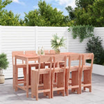 9 Piece Garden Bar Set Solid Wood Douglas 3157822