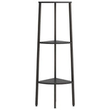 3-Tier Corner Shelf Black 45,5x31,5x120 cm 336390