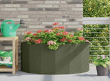 Planter Olive Green 90 x 45 x 50 cm Steel 883713