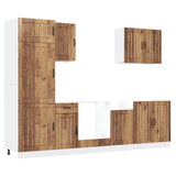 7 Piece Kitchen Cabinet Set Lucca Old Wood Engineered Wood 3314779