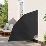 Balcony Privacy Screen 140 x 140 cm Polyester Anthracite 42000923