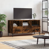 TV Cabinet Smoked Oak 102x36x50 cm Engineered Wood 829041