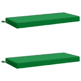 2-Piece Bench Cushions SOEST 100% Polyester Green 950223