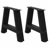Coffee Table Legs A-Shaped 2 pcs Black 30x cm Steel 4012808