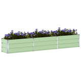 Planter Pastel Green 290 x 50 x 45 cm Galvanised Steel 42018258