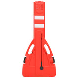 Folding Traffic Barrier Red 210x50x105 cm 150989