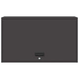 Wall Cabinet for Garage with Gas-lift Door Black 883260