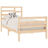 Bed Frame without Mattress Solid Wood 75x190 cm Small Single 3105820