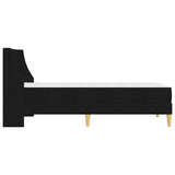 Bed Frame with Mattress with Headboard Black 90 x 190 cm Fabric 3415234