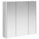 Bathroom Mirror Cabinet Grey Sonoma 73.5 x 15.5 x 70 cm 889260