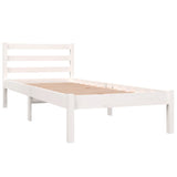 Bed Frame without Mattress 75x190cm White Small Single 810391