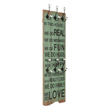 Wall-mounted Coat Rack with 6 Hooks 120x40 cm HAPPY LOVE 245855