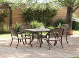 Garden Table Set 5 pcs Bronze Cast Aluminium 3334728