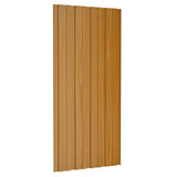Roof Panels 36 pcs Galvanised Steel Light Wood 100x45 cm 317220