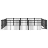 Outdoor Dog Kennel Steel 18.82 m 3124627