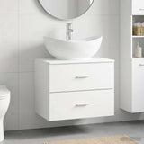 Bathroom Furniture Set White Engineered Wood 3404398
