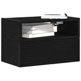 Wall-mounted Bedside Cabinets 2 pcs Black 45x26x28.5 cm 858599