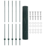 Fence with Posts Green 1.6 x 10 m Steel 3335971