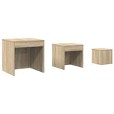 Nesting Tables 3 pcs Sonoma Oak Engineered Wood 808597