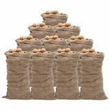 Jute Sacks 10 pcs 65x135 cm 100% Jute 220 gsm 155780