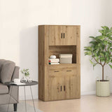 Highboard Artisan oak 80 x 33 x 150 cm Engineered wood 3334341