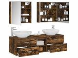 Bathroom Furniture Set 5 pcs Smoked Oak 3406971